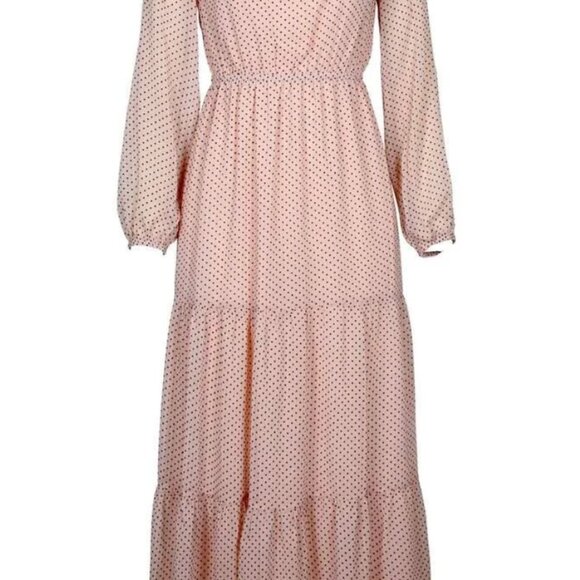 NWT MINKPINK Open Back Blush with Black Polkadot Maxi Dress XSMALL - Picture 16 of 16